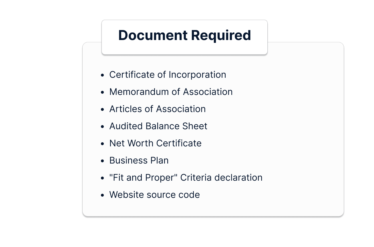 Documents Required to obtain P2P Lending License in India
